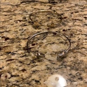 Cross cuff bracelets